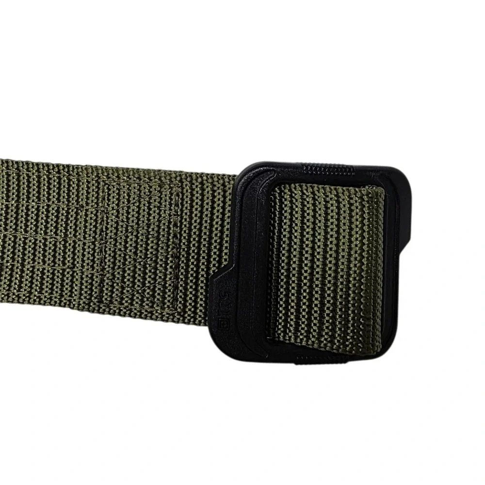 5.11 Tactical TDU Belt Mens XL Green Black Nylon Webbing 59567 1.75 Inch
